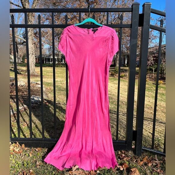 J Crew Cupro Blend Midi T-Shirt Dress NWT - Picture 10 of 11